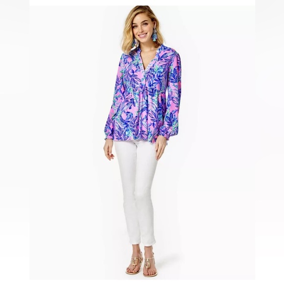 Lilly Pulitzer Winona Knit Tunic Top Just A Lil Jelly - Picture 4 of 8
